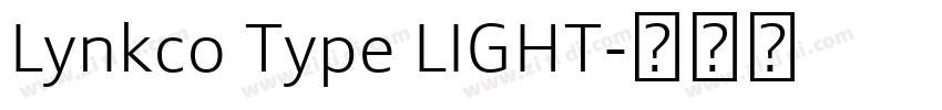 Lynkco Type LIGHT字体转换